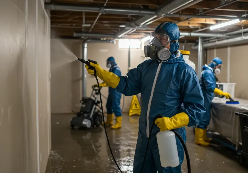 Basement Sanitization and Antimicrobial Treatment process in Bridgewater, NH